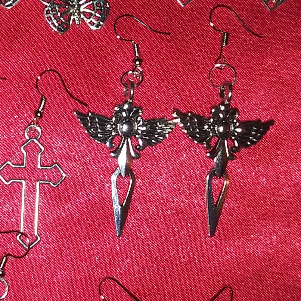 Cross earrings - Picture 6 of 7